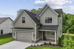Aerial view of Farmstead in Lenoir City, TN - new homes by Turner Homes