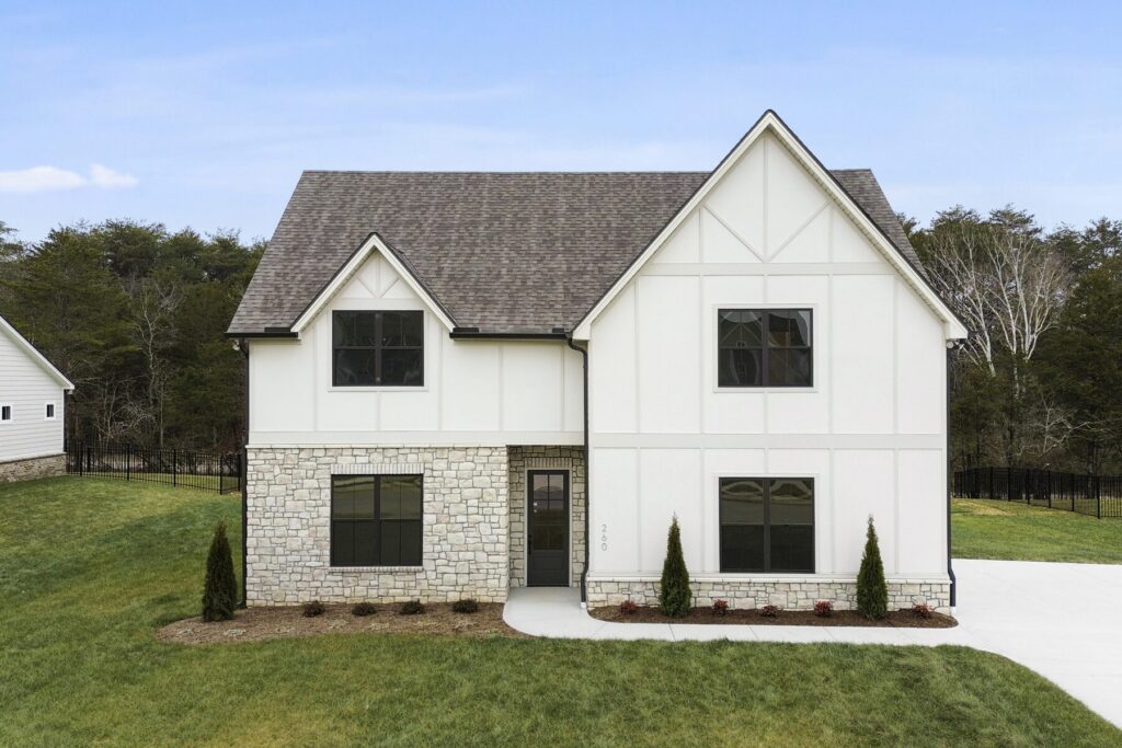 Aerial view of Farmstead in Lenoir City, TN - new homes by Turner Homes
