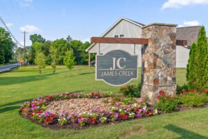 Entrance Sign at James Creek in Ooltewah, TN