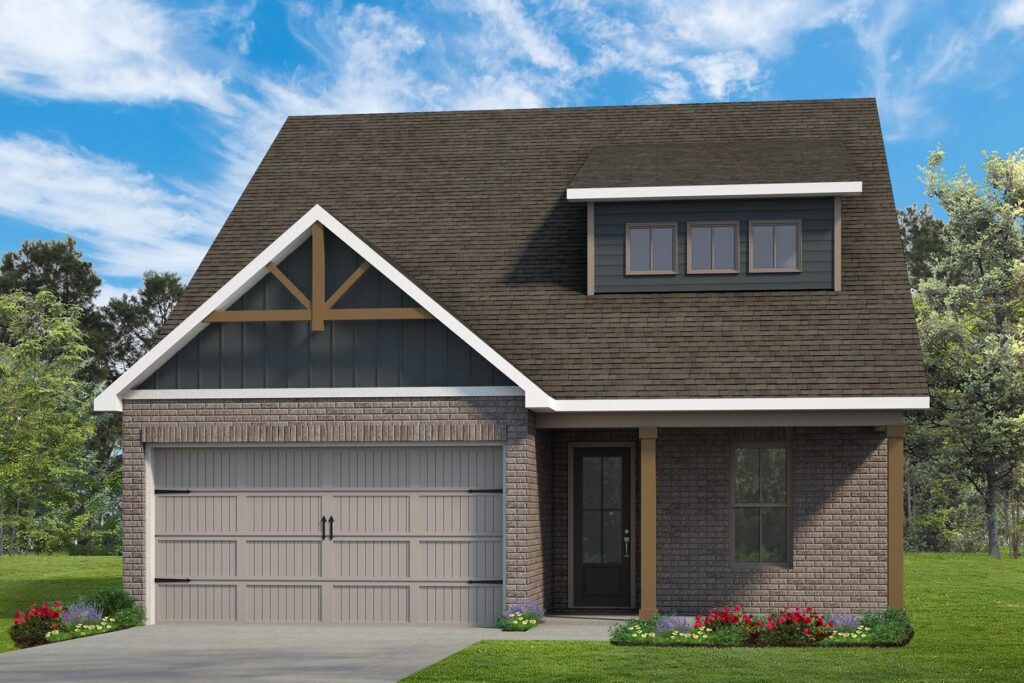 The Daisy floor plan exterior rendering at Luna Ridge in Lenoir City, TN