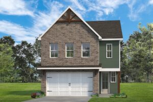 The Violet floor plan exterior rendering at Luna Ridge in Lenoir City, TN
