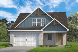 The Wisteria floor plan exterior rendering at Luna Ridge in Lenoir City, TN