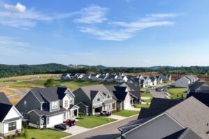 Aerial view of The Haven at Hardin Valley in Knoxville, TN - new homes by Turner Homes