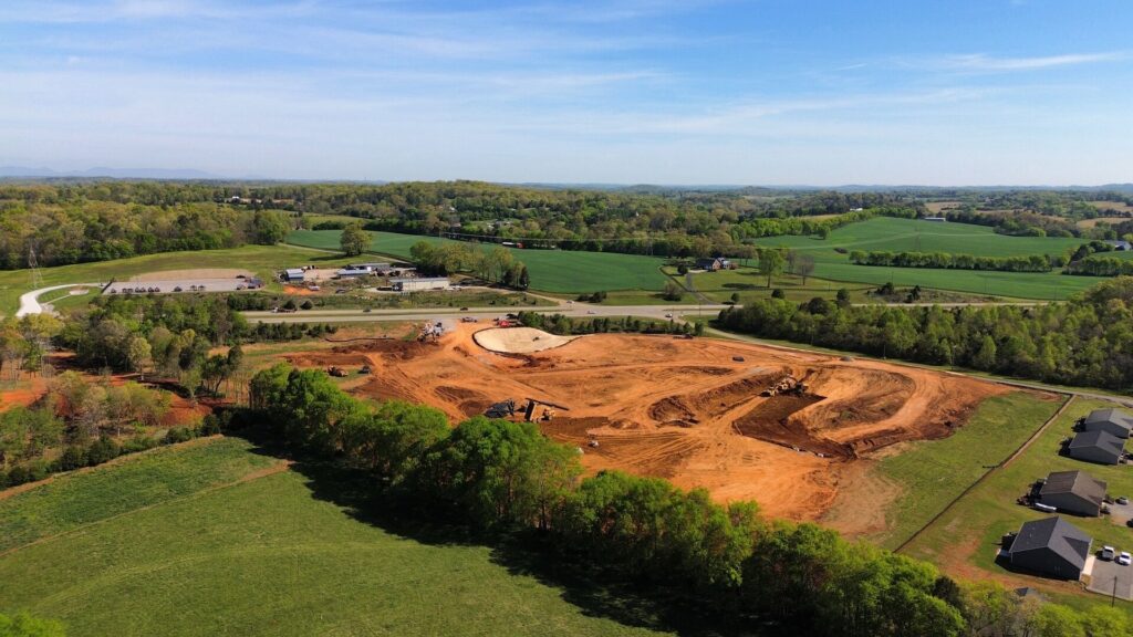 Cara Villa community site overlooking rolling East Tennessee countryside