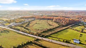 Aerial view of the Deerfield Farms community site in Cleveland, Tennessee
