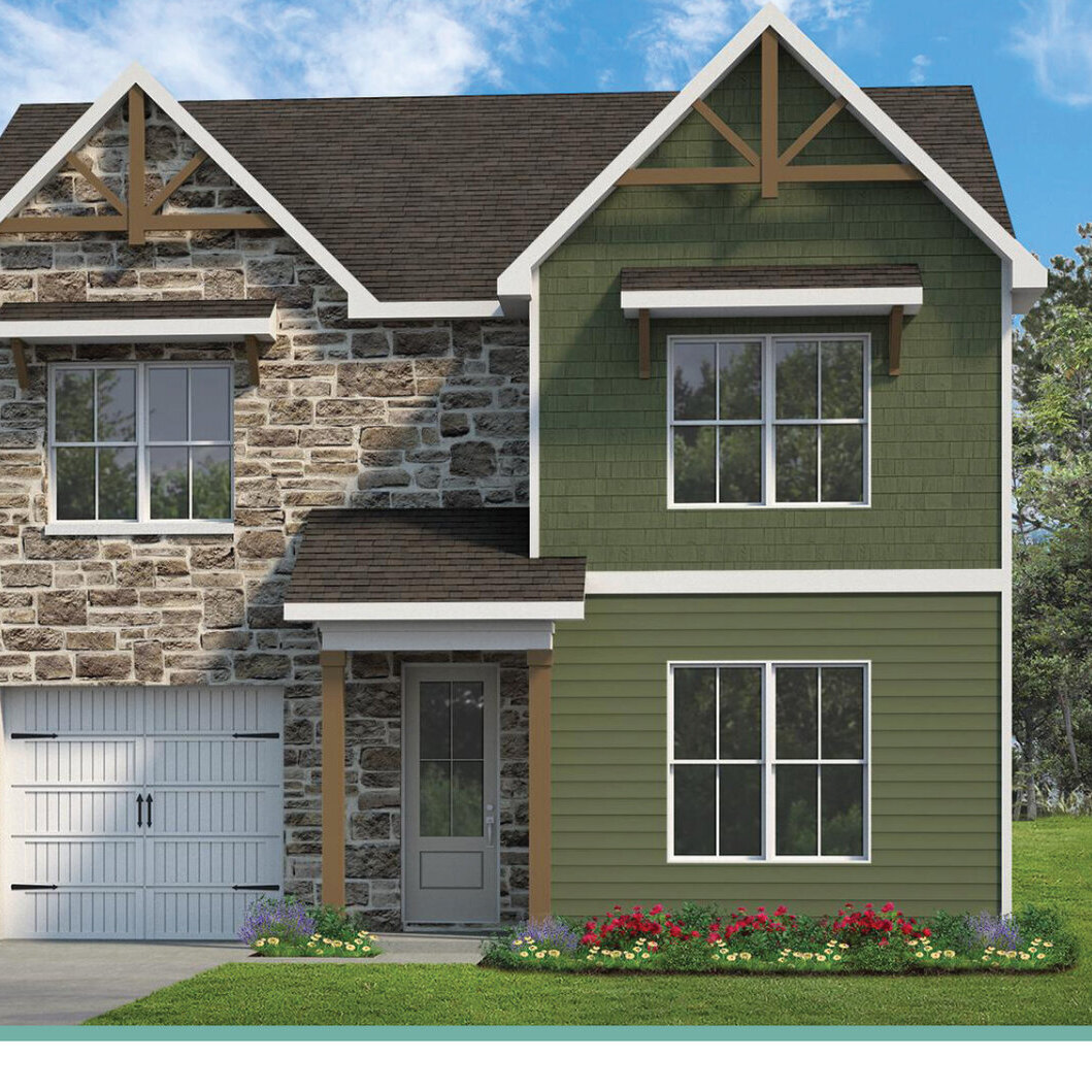 The Lotus floor plan exterior by Turner Homes, Knoxville TN