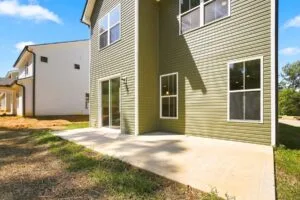 Rear exterior and patio at Luna Ridge in Lenoir City, TN