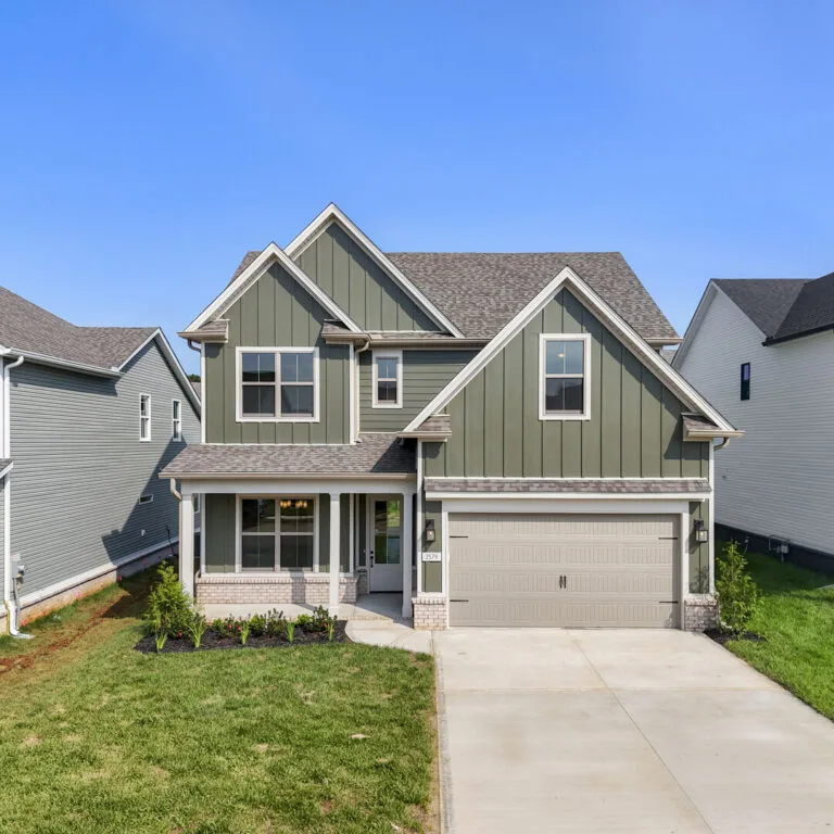 Front exterior of The Dogwood floor plan by Turner Homes